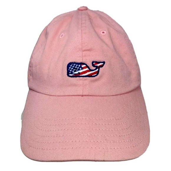 Vineyard Vines | American flag whale baseball hat in Pink - Picture 1 of 6